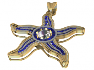 starfish pendant 3D Модель