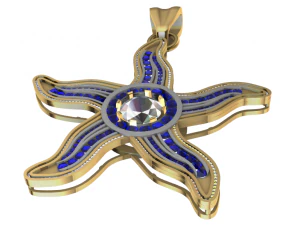 starfish pendant 3D Model