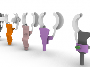 dental ejector and retractor kit 3D 모델