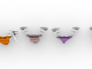 dental ejector and retractor kit 3D 모델