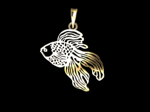 fish pendant 3Dプリントモデル