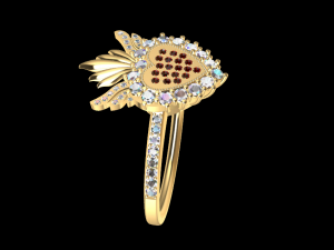 heart and skull ring Modello di stampa 3D