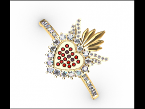heart and skull ring Modello di stampa 3D