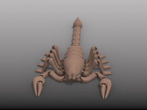 scorpion flex low poly Model 3D