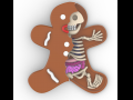gingerbread man skull 3D Print Model