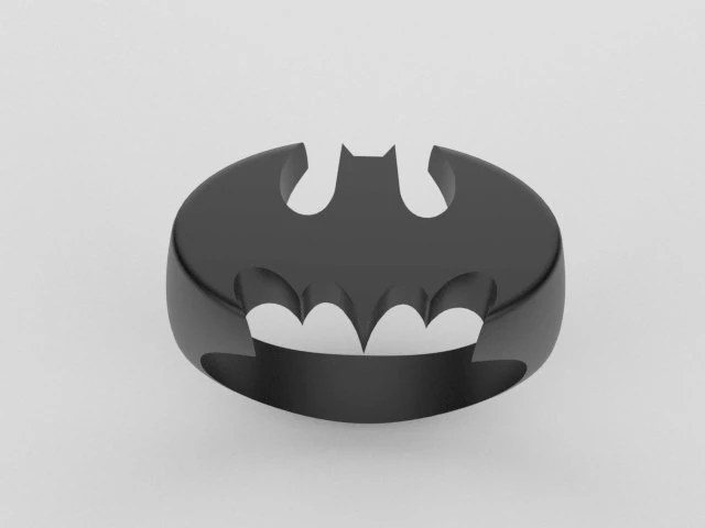 batman ring 3D Print Model .c4d .max .obj .3ds .fbx .stl .blend 