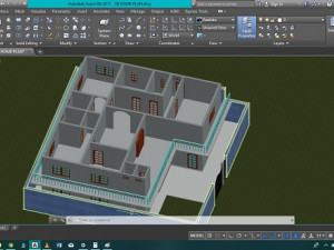 3d house plan 3D मॉडल
