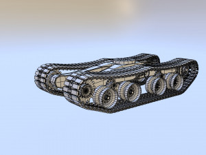Suspension tracks construction vehicle 3D मॉडल