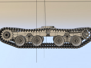 Suspension tracks construction vehicle 3D मॉडल