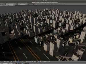 realistic city 3D Model