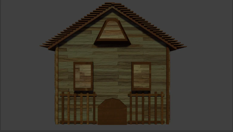 3d wooden house 3D Model .c4d .max .obj .3ds .fbx .stl .blend 