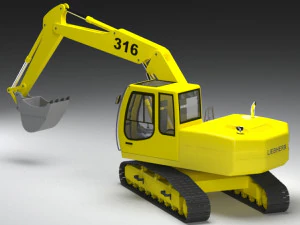 backhoe 3D Model