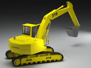 backhoe 3D Model
