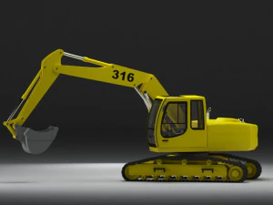 backhoe 3D Model