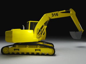 backhoe 3D Model
