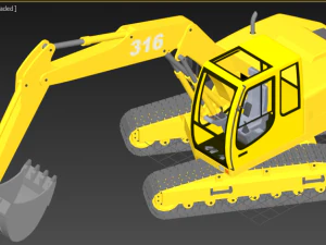 backhoe 3D Model
