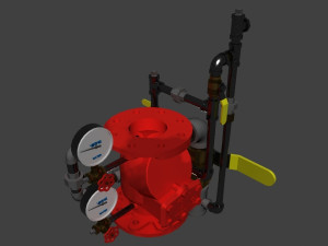 4f-fmodelj-1alarmvalve-verticaltrim 3D मॉडल