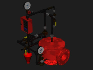 4inchf-fmodele-1delugevalvewithconventionaltrim Modello 3D