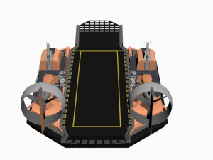 antarctic hovercraft Modèle 3D