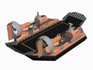antarctic hovercraft Modèle 3D