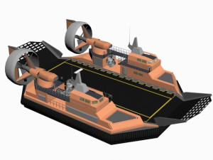 antarctic hovercraft Modèle 3D