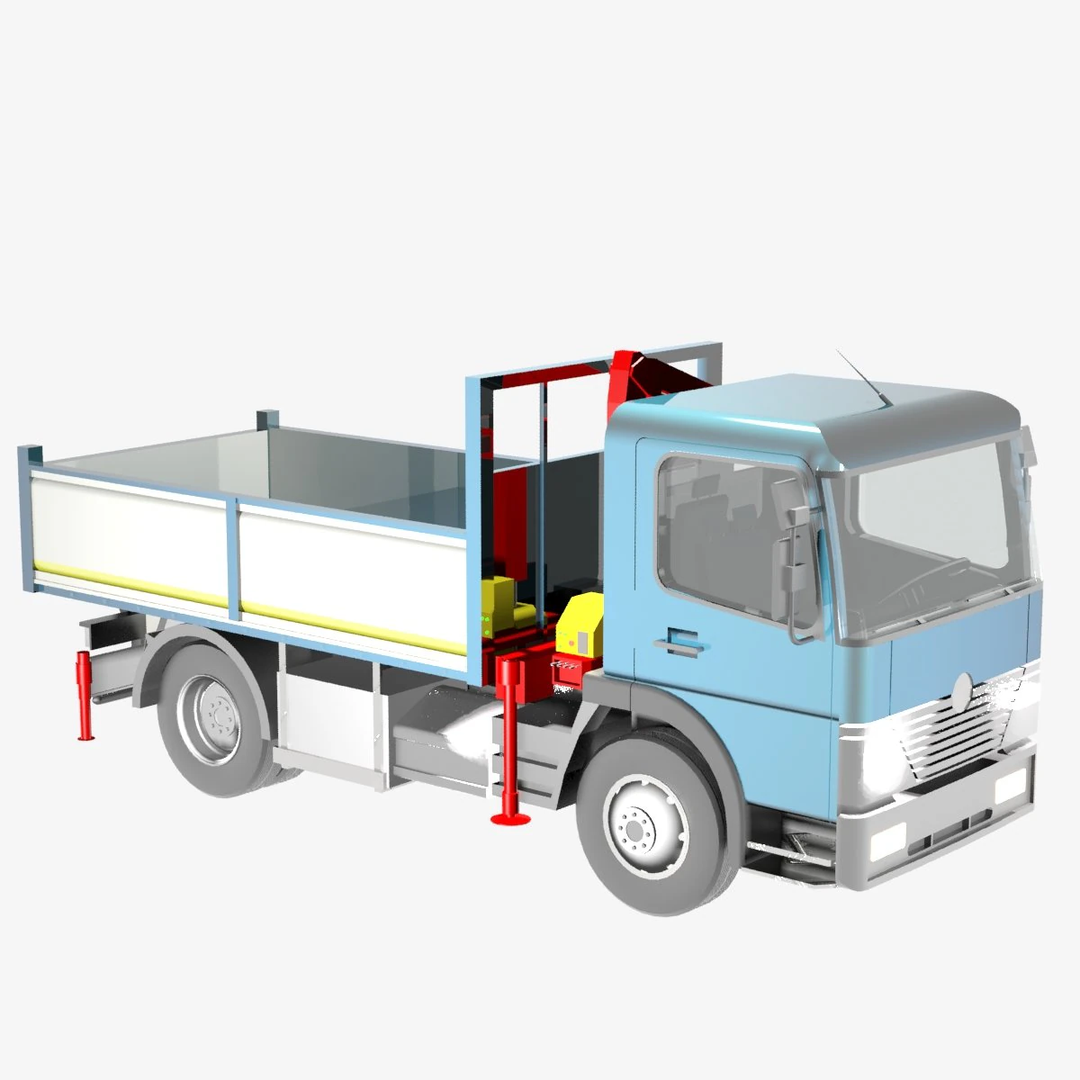 autocarro medio 3D Model .c4d .max .obj .3ds .fbx .stl .blend 