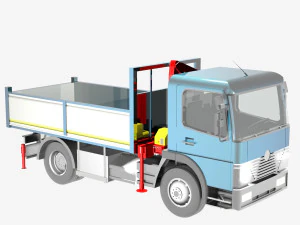 autocarro medio 3D Model