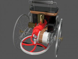 benz patent motorwagen 3D-Modell