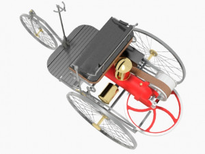 benz patent motorwagen 3D-Modell