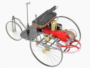 benz patent motorwagen 3D Model