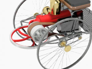 benz patent motorwagen 3D Model