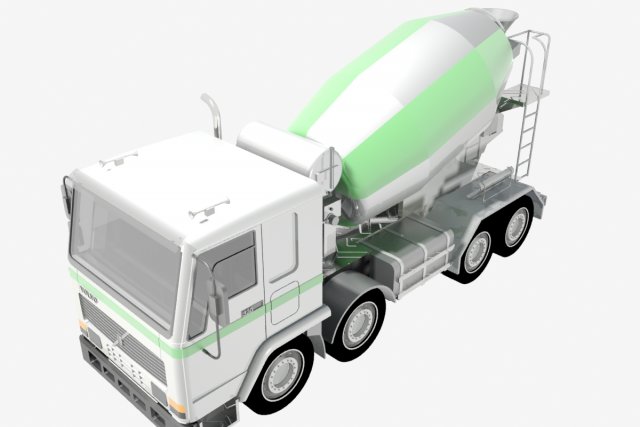 betoniera volvo 3D Modell .c4d .max .obj .3ds .fbx .stl .blend