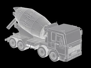 betoniera volvo 3D Model