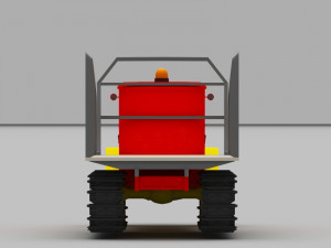 camion chenille 3D Model