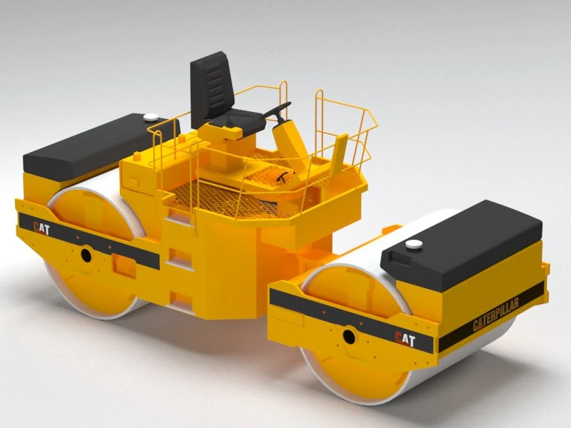 compactor 3D Model .c4d .max .obj .3ds .fbx .stl .blend 