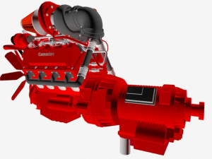 compact v8 twin turbo Modelo 3D