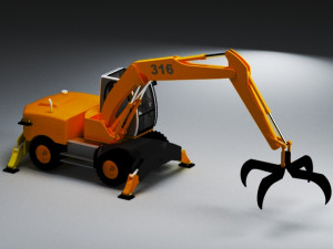 crane 3D मॉडल