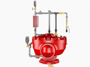 deluge valve conventional trim Modelo 3D