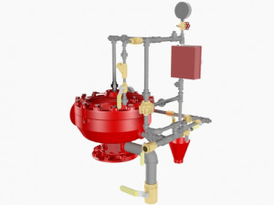 deluge valve conventional trim Modelo 3D