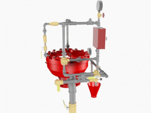 deluge valve conventional trim Modelo 3D