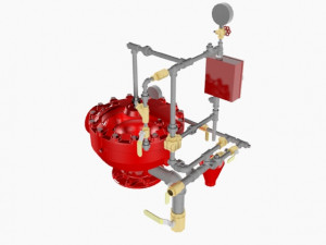 deluge valve conventional trim Modelo 3D