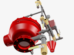 deluge valve conventional trim Modelo 3D