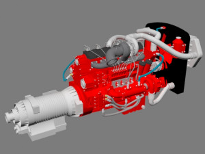 engine Modelo 3D