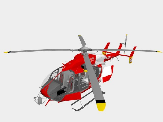 eurocopter 3D Model .c4d .max .obj .3ds .fbx .stl .blend 