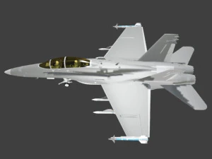 fa 18d hornet military fighter jet airplane 3D Model