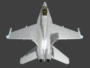 fa 18d hornet military fighter jet airplane 3D Model