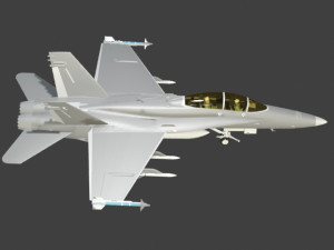 fa 18d hornet military fighter jet airplane 3D Model
