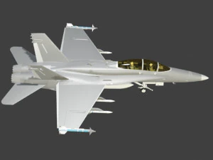 fa 18d hornet military fighter jet airplane 3D Model