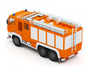 firetruck Model 3D