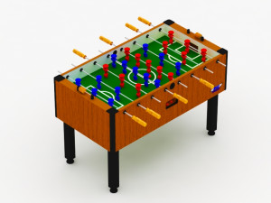 foosball table Model 3D